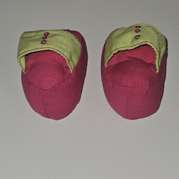 Groovy Girls Plush Shoes Pink Green Sandals Doll Clothes Replacement - Picture 2 of 4